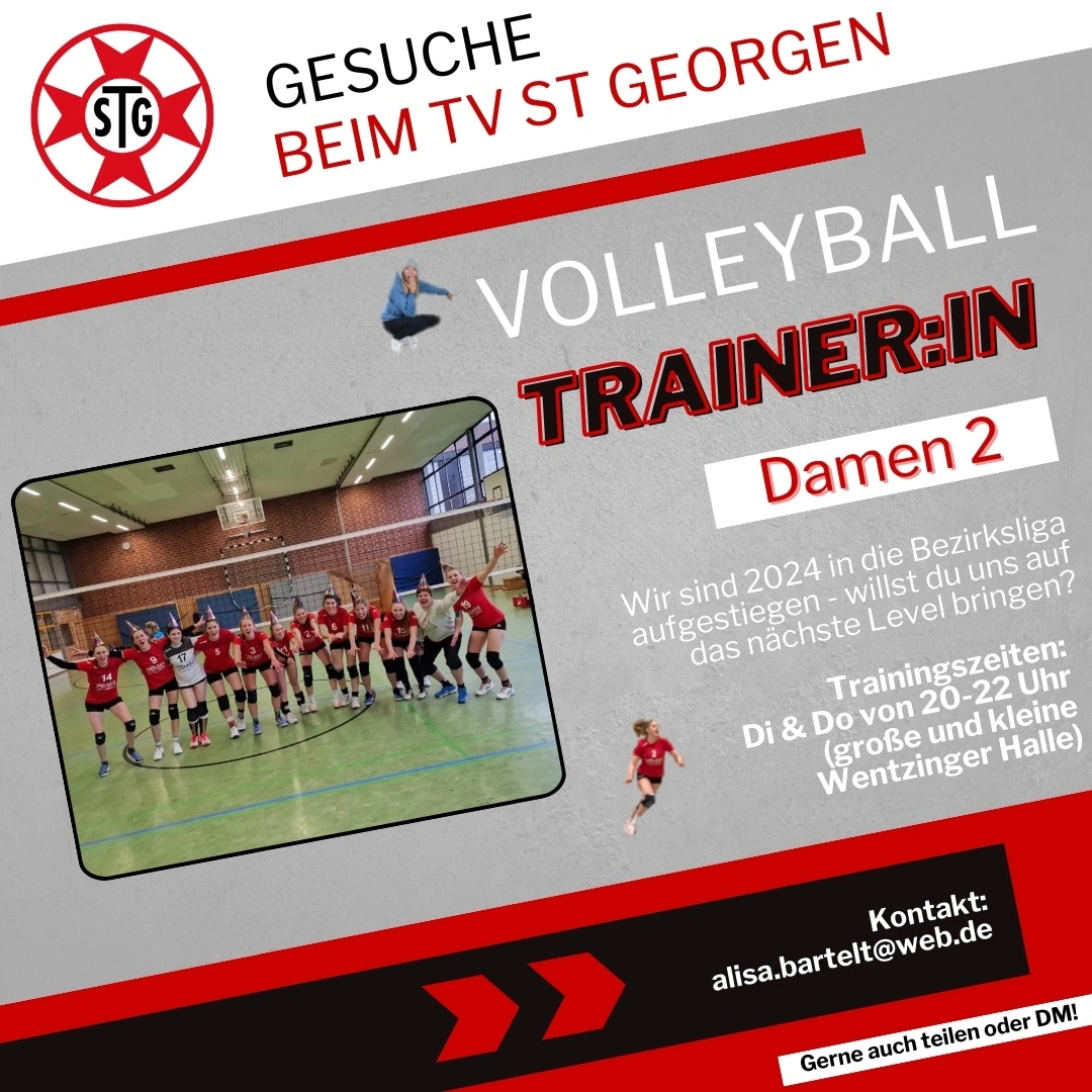 Volleyball-Trainer:in gesucht für Damen 2